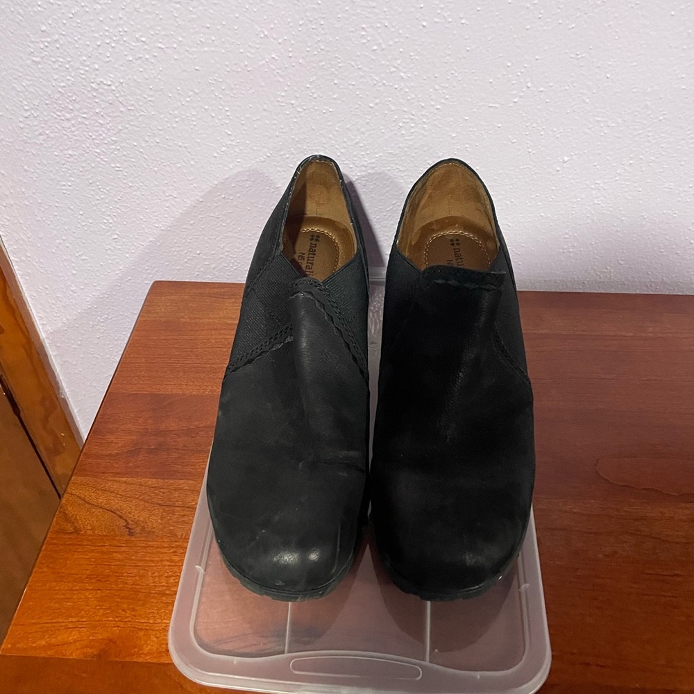 Naturalizer Womens Black Garrett Nubuck Shoes Size 11